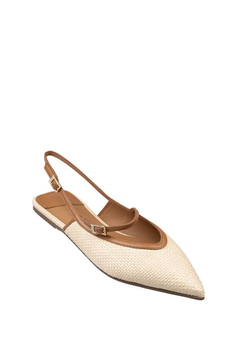 Morgana Slingbacks in Beige Raffia LE SILLA | 9043D020MTPPPAN778
